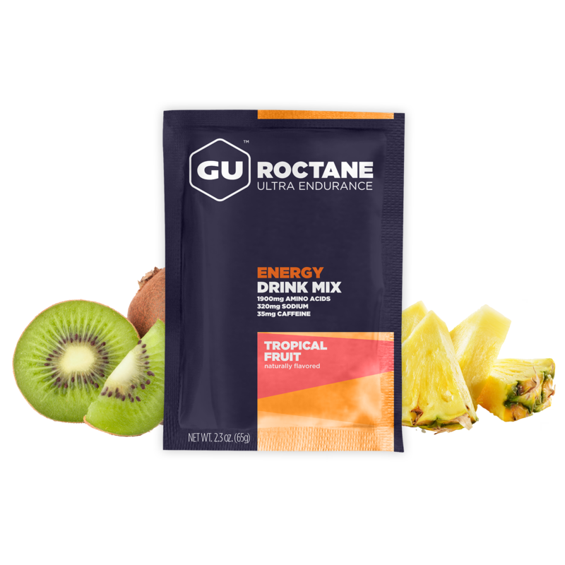 GU ROCTANE Energy Drink Mix-Fruit Punch with Caffeine
